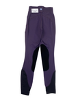 Back of Noble Equestrian 'Balance' Tights in Grape