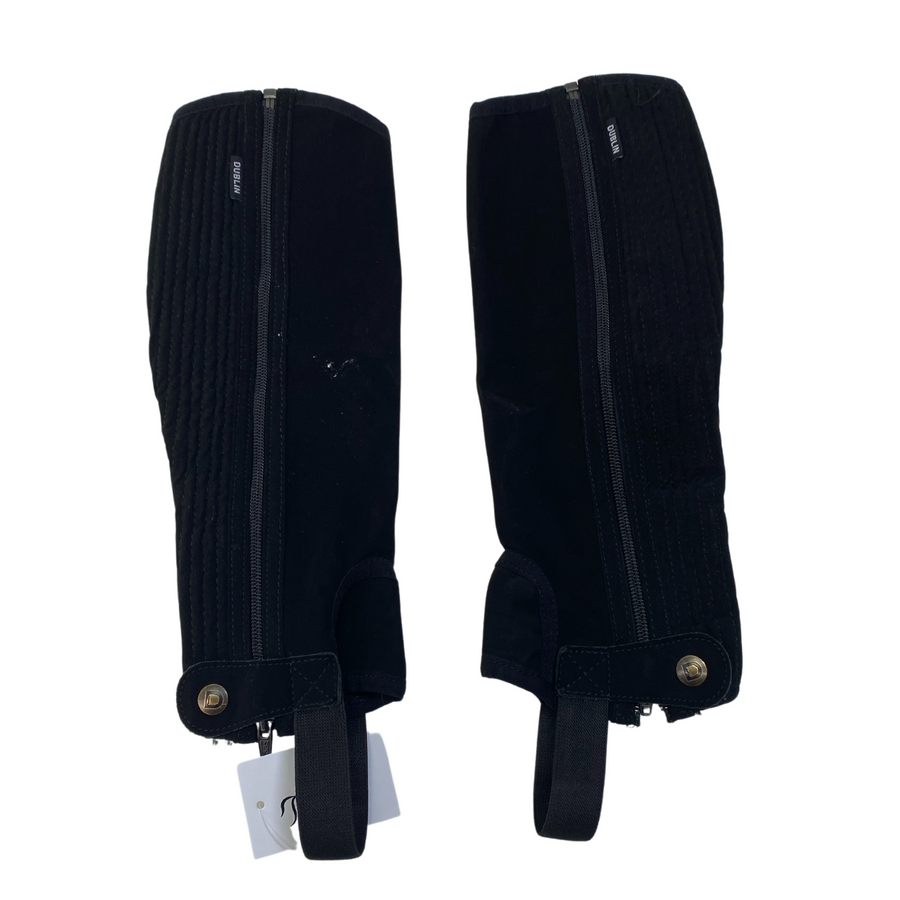 Dublin Children's Easy Care Half Chaps in Black