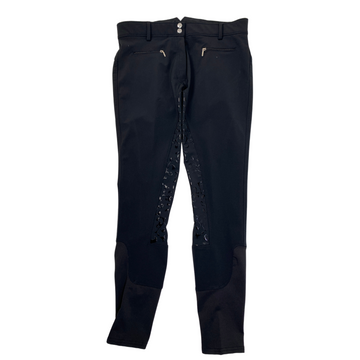Horze 'Kaitlin' Silicone Full Seat Breeches in Black