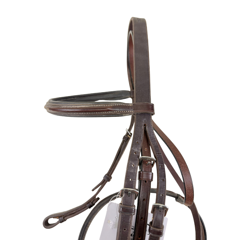 Ovation Classic Fancy Stitched Raised Comfort Bridle in Brown