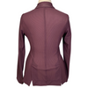 Back of AA Platinum MotionLite Show Coat in Plum - Women's XXL