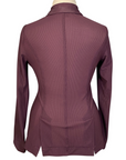 Back of AA Platinum MotionLite Show Coat in Plum - Women's XXL