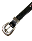 People On Horses Crystal Belt in Black/Red/Blue