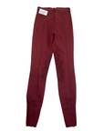 Back of SmartPak 'Piper' Knit Knee Patch Breeches in Brick Red