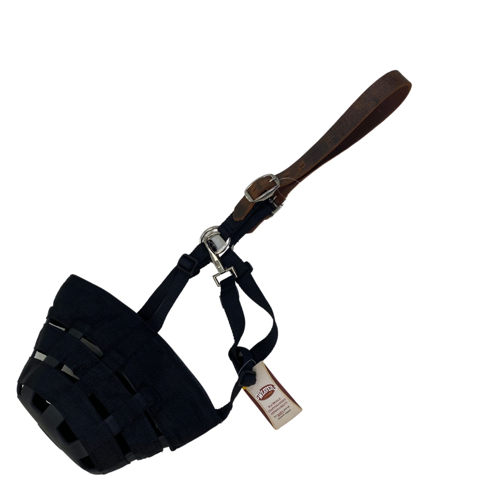 Weaver Grazing Muzzle w/Crown in Black - Large