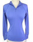 Front of Noble Outfitters 'Ashley' Performance Long Sleeve in Periwinkle - Women's Small