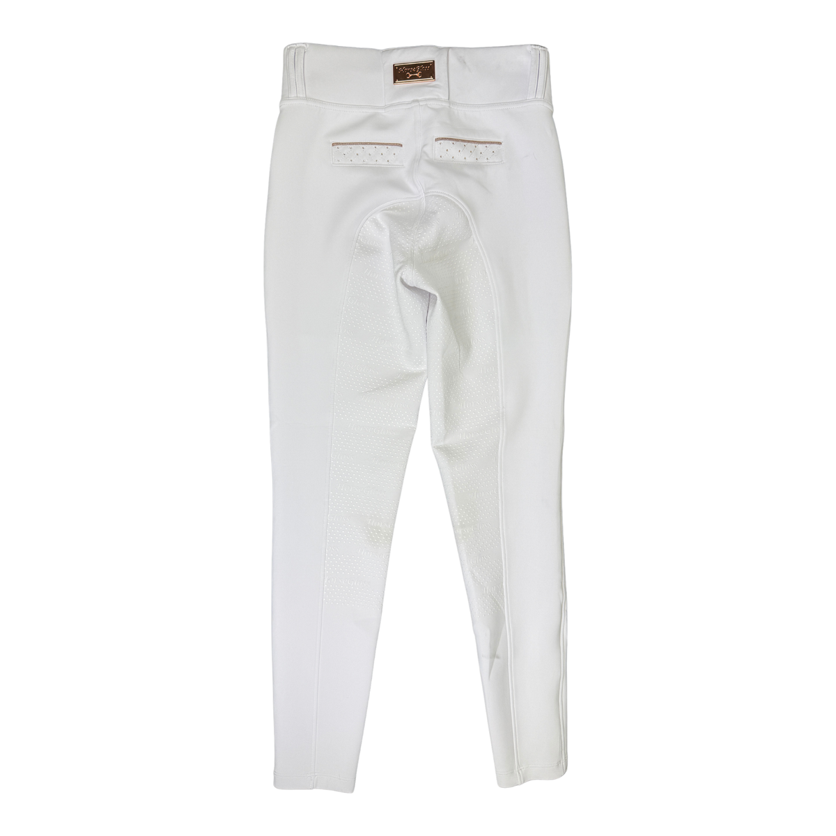 Horse Gloss Winter Riding Legging in White