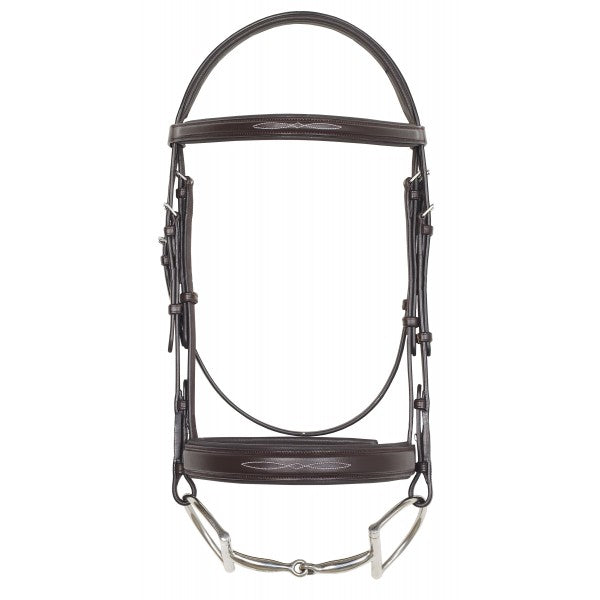 Camelot &#39;Fancy SQ WD&#39; Padded Bridle in Brown