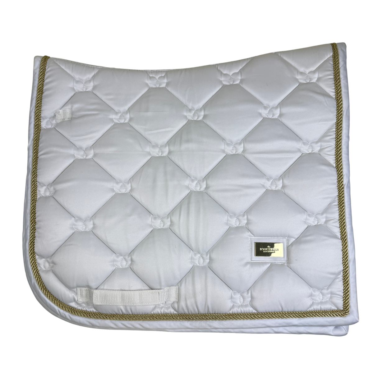 Equestrian Stockholm Dressage Saddle Pad in White Perfection