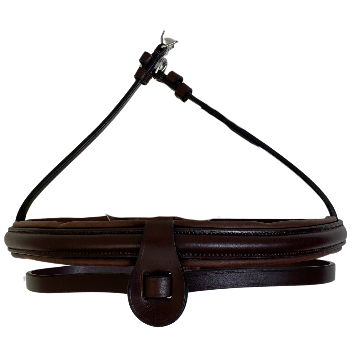 Equiline Padded Removable Flash Noseband in Brown
