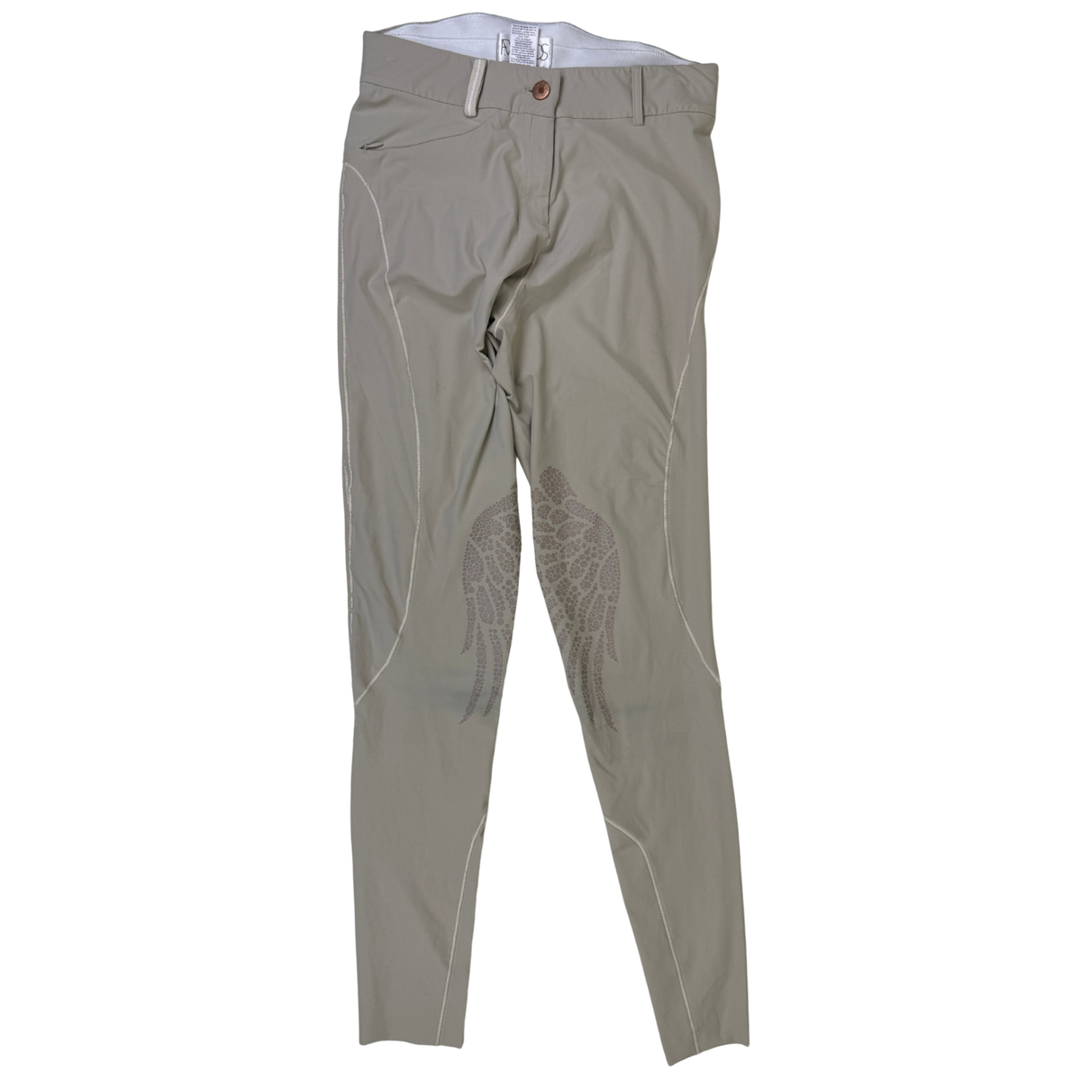 F. Words 'Frontier' Knee Patch Breech in Tan
