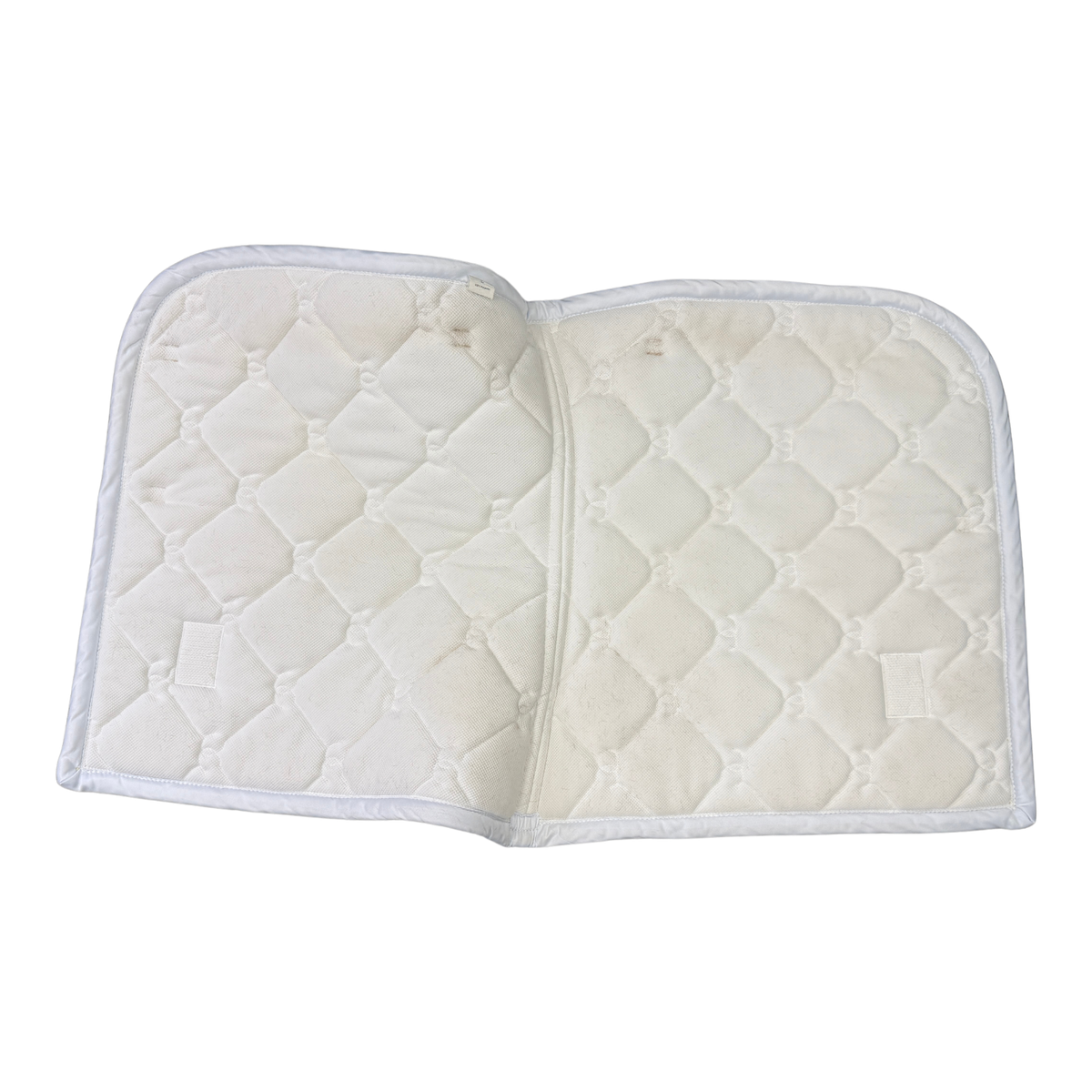 Equestrian Stockholm Dressage Saddle Pad in White Perfection