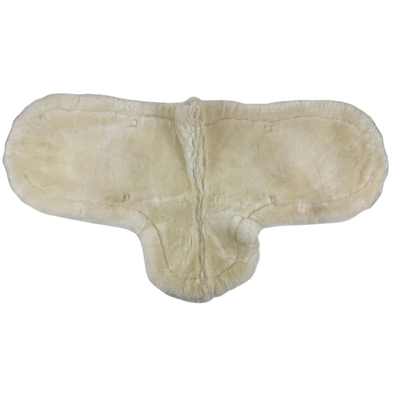 Sheepskin A/P Show Pad in White - 15.5"-16.5"