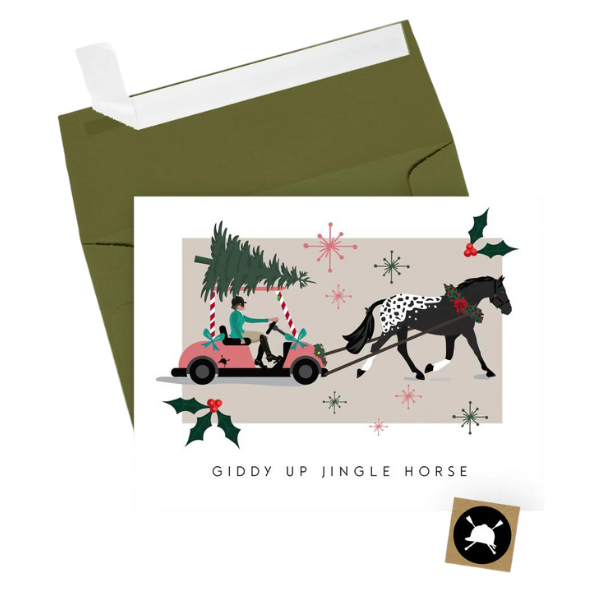Hunt Seat Paper Co. 'Giddy Up Jungle Horse' Card