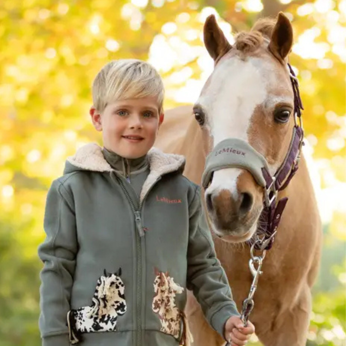 LeMieux Vogue Fleece Halter in Damson