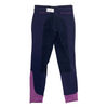 Back of Dover Saddlery 'Wellesley' Breech in Navy/Purple