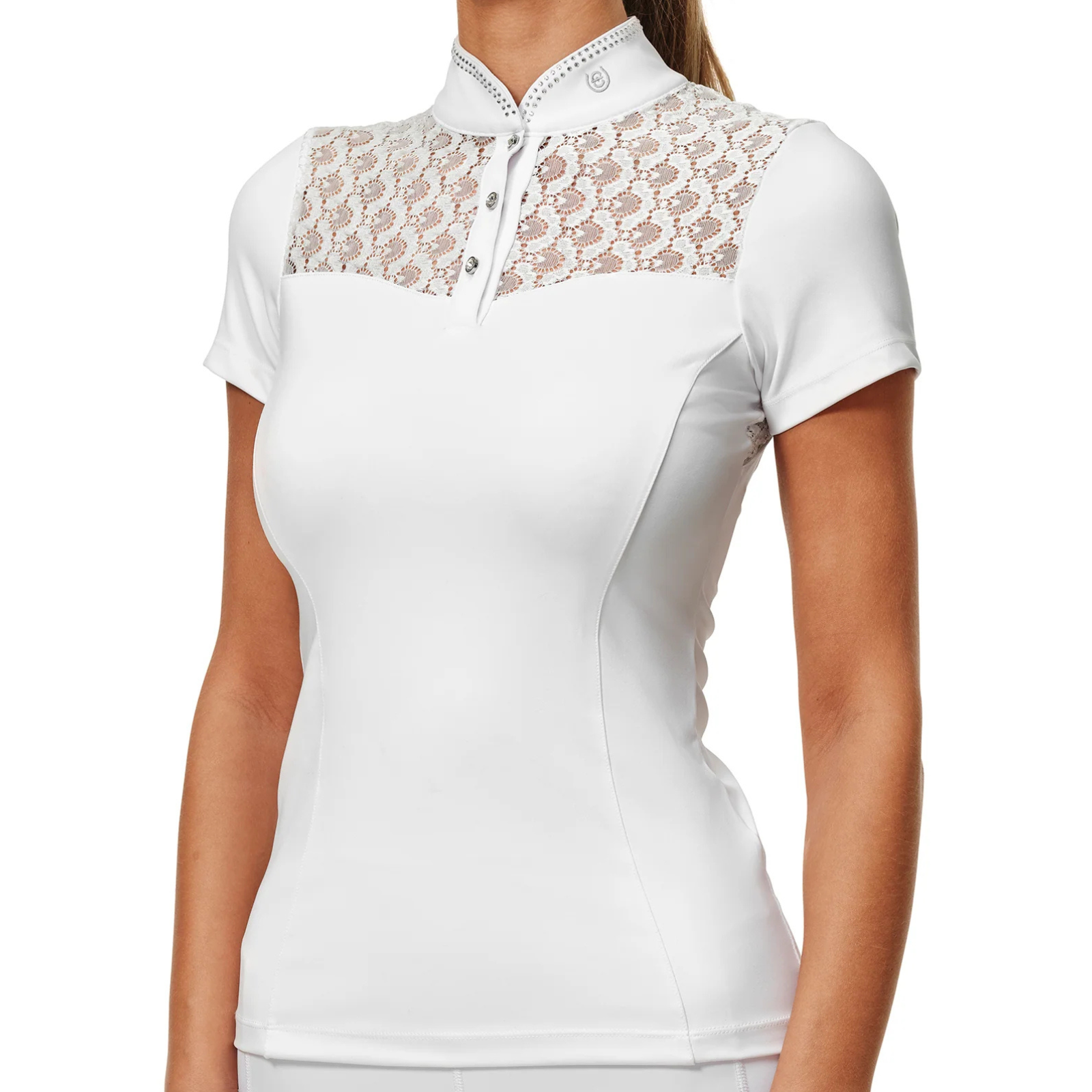 Equestrian Stockholm 'Crystal Champion' Competition Top in White