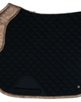 Sixteen Cypress Dressage Saddle Pad in Black & Gold Leaf