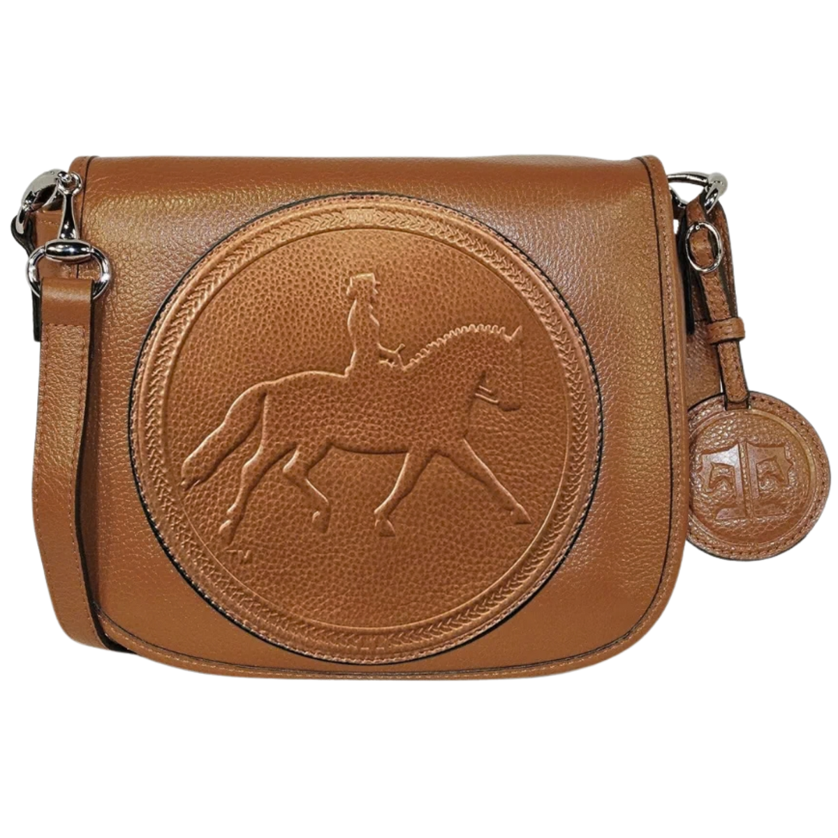 Tucker Tweed 'Camden' Dressage Cross Body Bag in Chestnut
