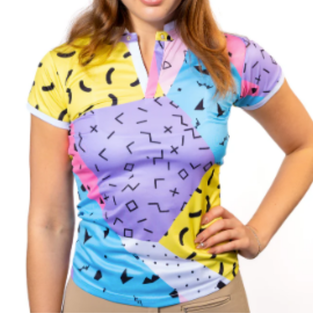 Spiced Equestrian Siren Dry-Fit Polo in Radical - Women's XL