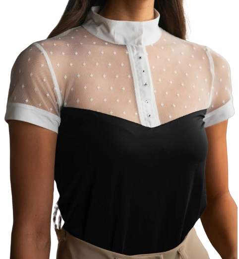 Dapplebay Shine On Show Shirt in Black/White