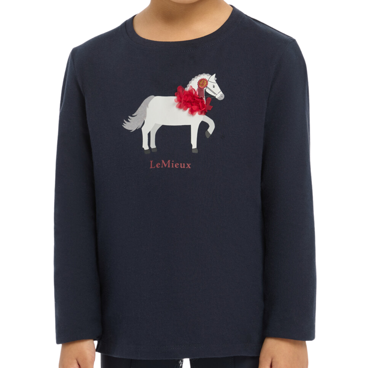 LeMieux Mini 'Jessie' Long Sleeve Shirt in Navy