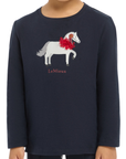 LeMieux Mini 'Jessie' Long Sleeve Shirt in Navy