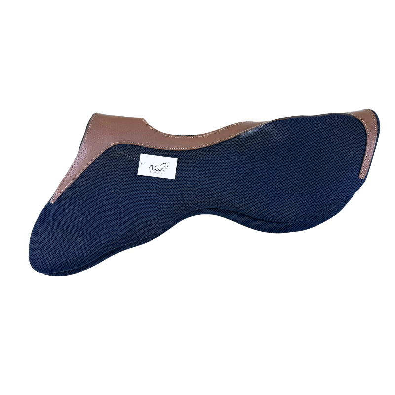 Voltaire Design Half Pad in Navy/Brown