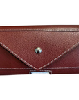 Kunkle Leather Cell Phone Case in Burgundy