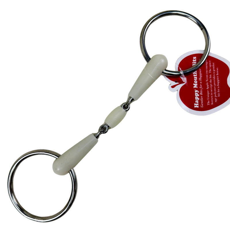 Happy Mouth Double Jointed Bit in Natural - 5.25"