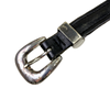 People On Horses Crystal Belt in Black/Blue/Silver 