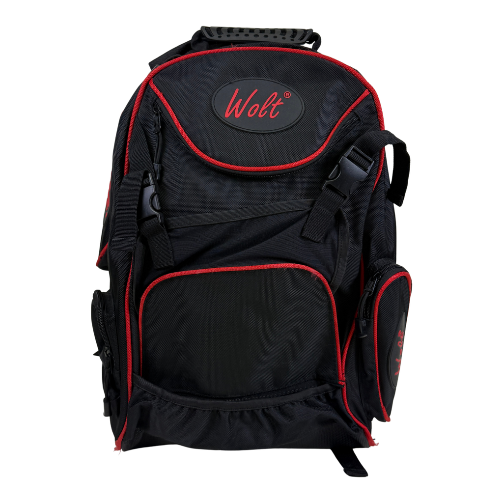 Wolt Equipment Backpack in Black/Red