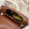 Saddle Shoulder Handbag in Brown