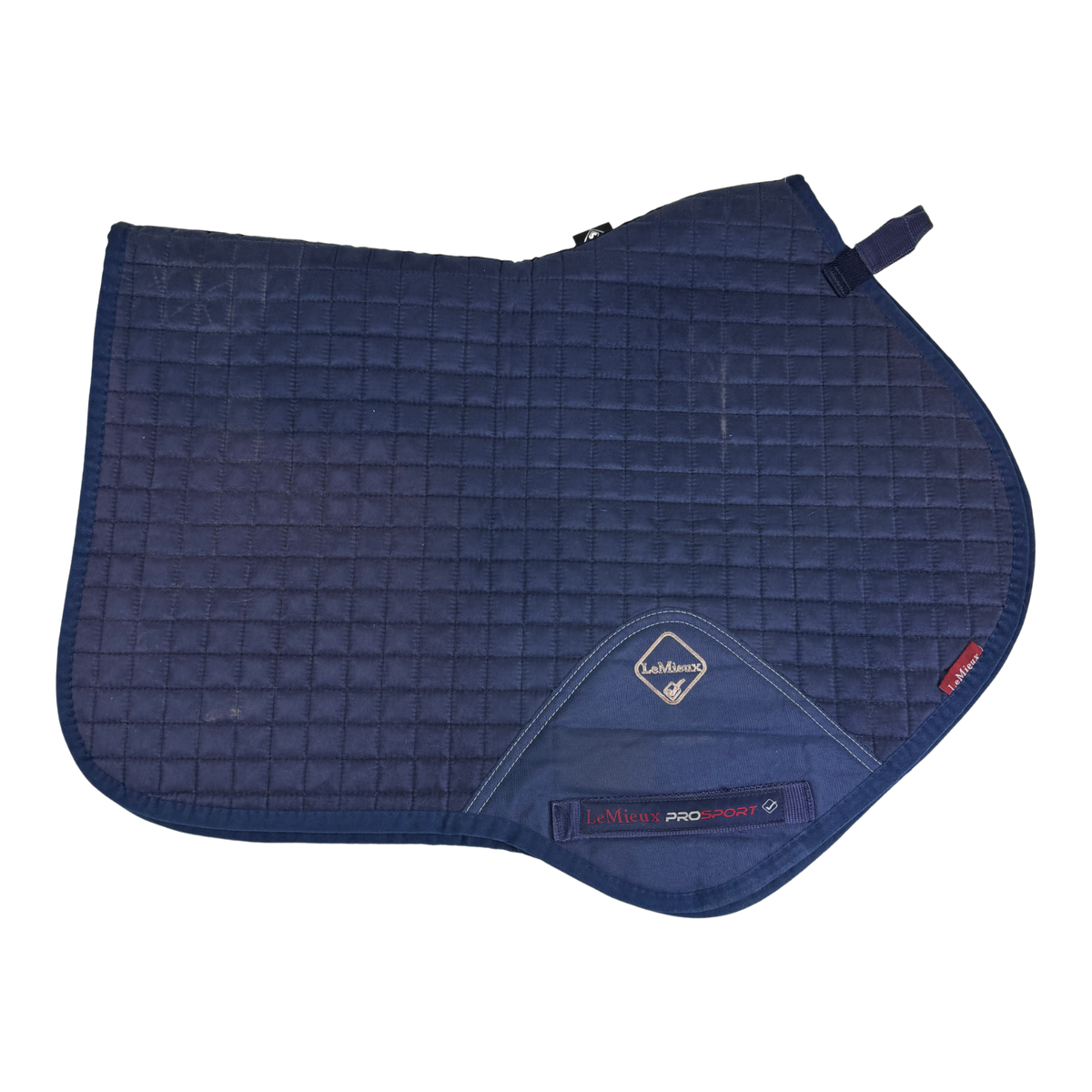 LeMieux Suede Close Contact Square Pad in Navy