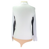 Free x Rein The Moto Equestrian Bodysuit in White/Black