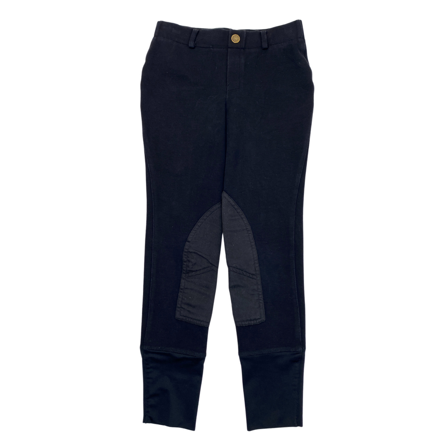 TuffRider Cotton Pull On Breeches in Black