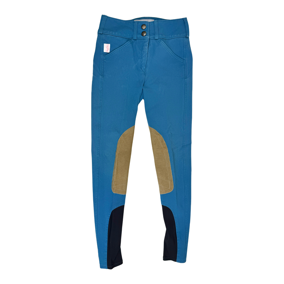Tailored Sportsman Kids 'Trophy Hunter' Boot Sock Breeches in Peacock/Tan
