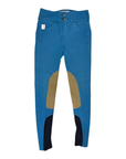 Tailored Sportsman Kids 'Trophy Hunter' Boot Sock Breeches in Peacock/Tan