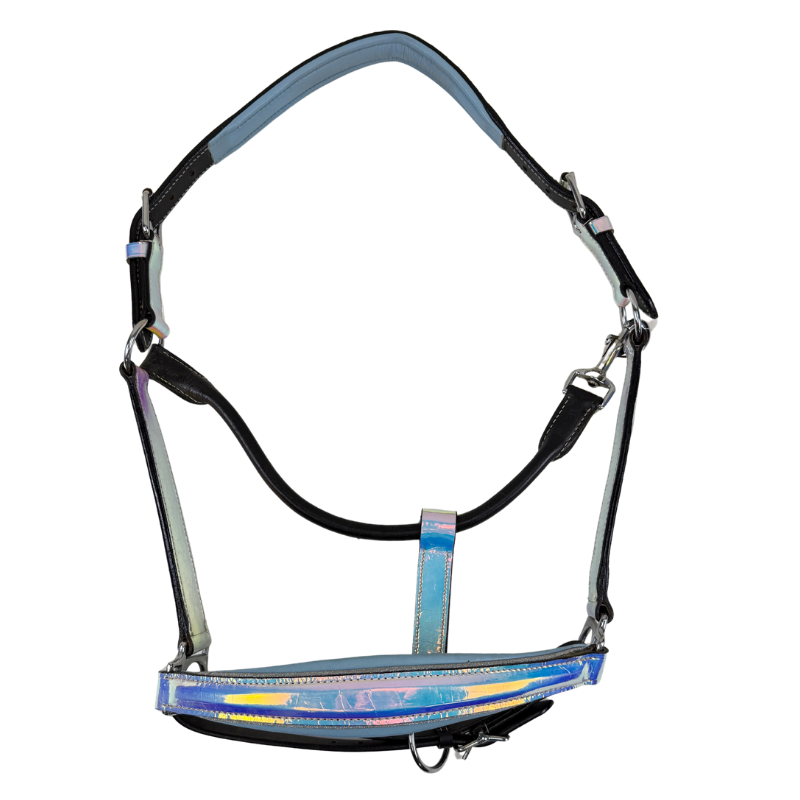 Halter Ego Patent Leather Halter in Rainbow Chrome