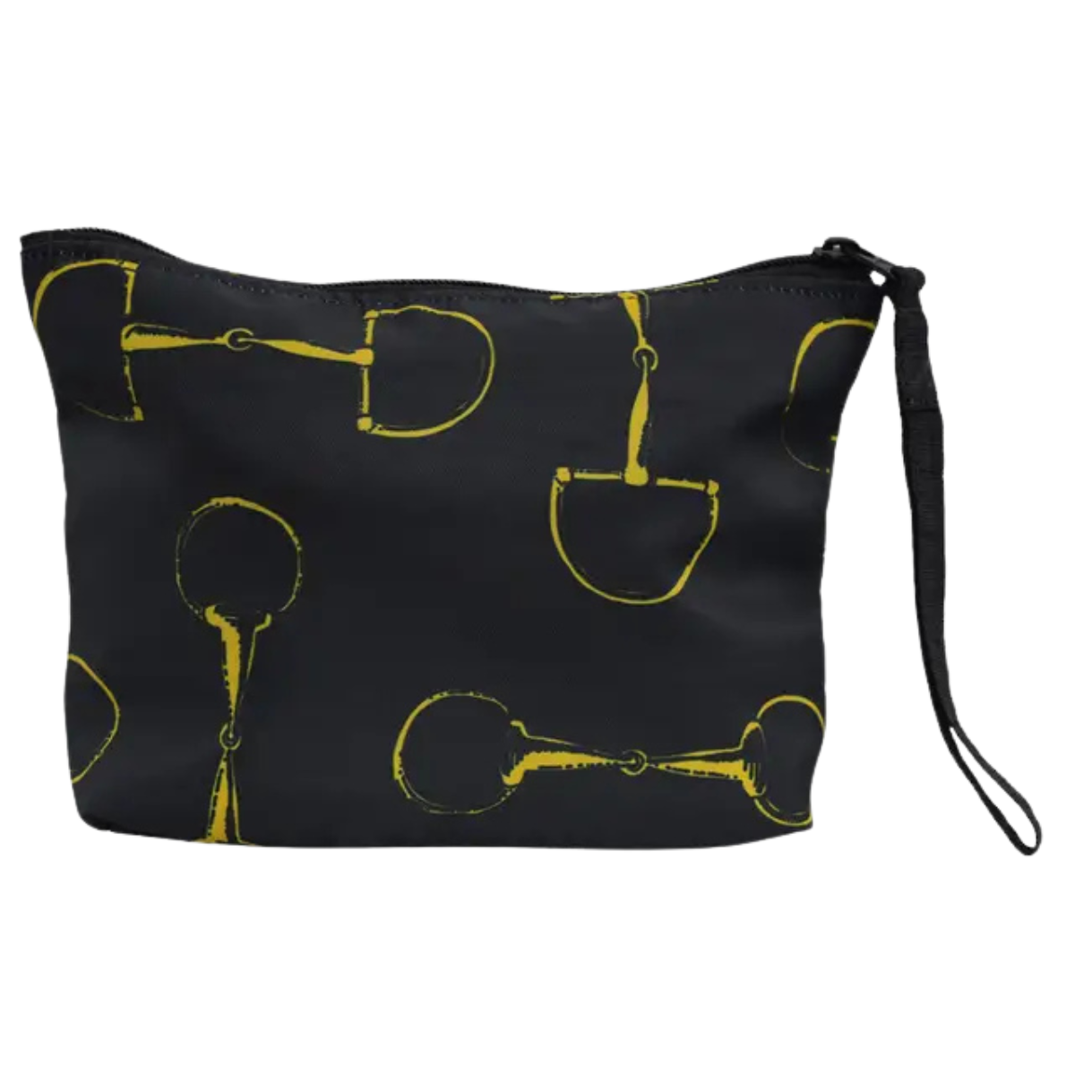 Lila Vintage Snaffles Accessory Bag in Black/Gold