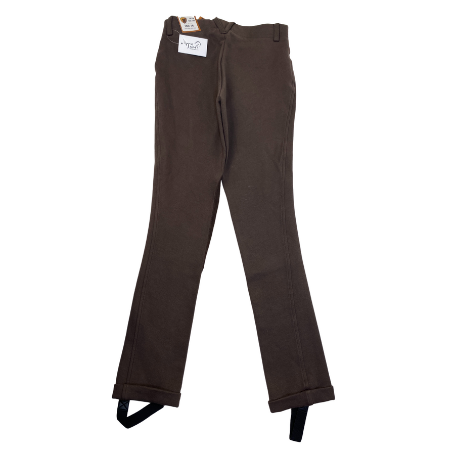 Ariat 'Heritage' Knit Knee Patch Jods in Espresso