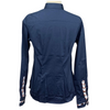 Flying Changes Shirt in Navy/Horse Piping - Women's Large