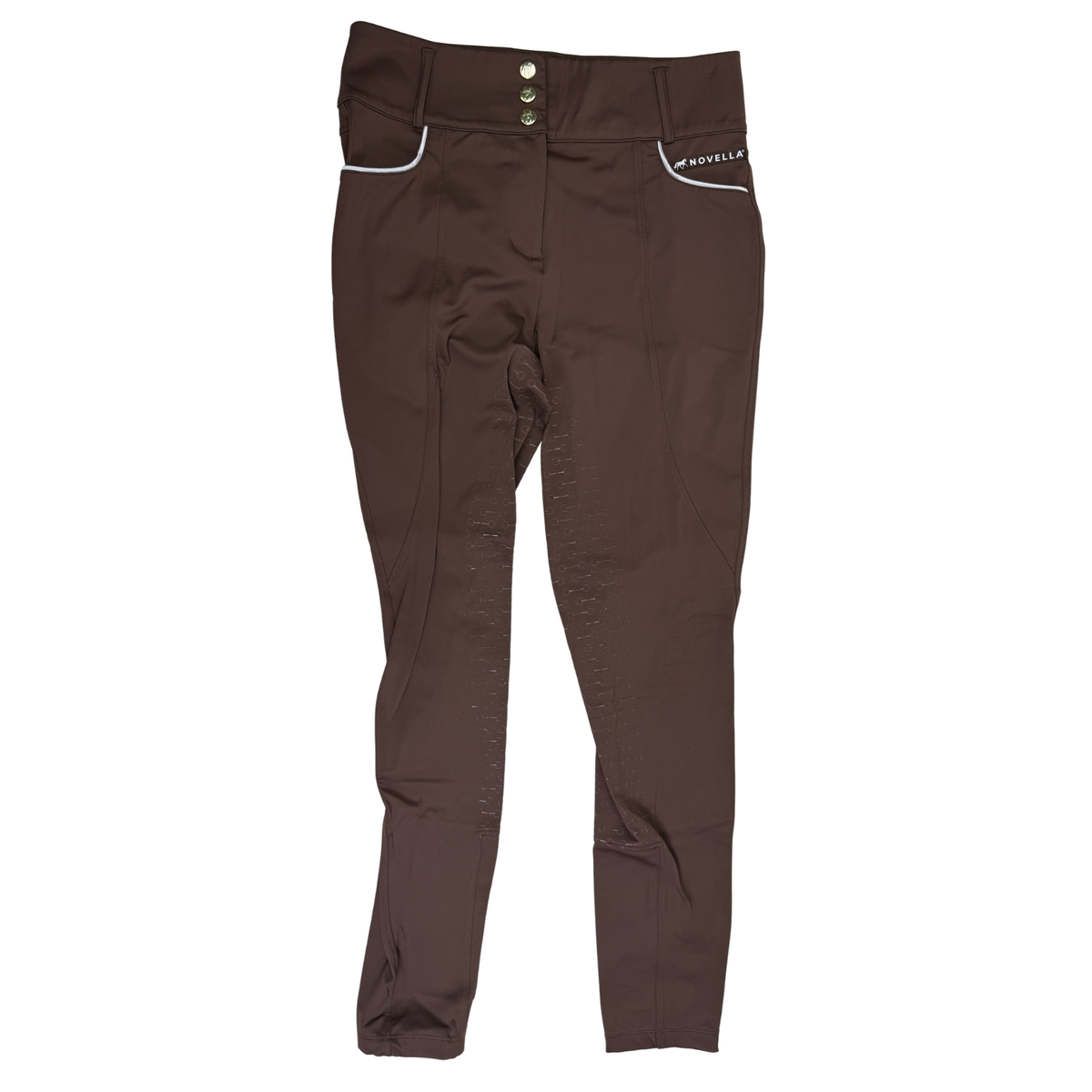 Novella Equestrian 'The Smooth Fit' Full Seat Breeches in Cocoa Brown