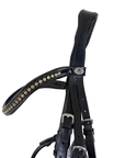 People on Horses Dressage Double Bridle  in Black
