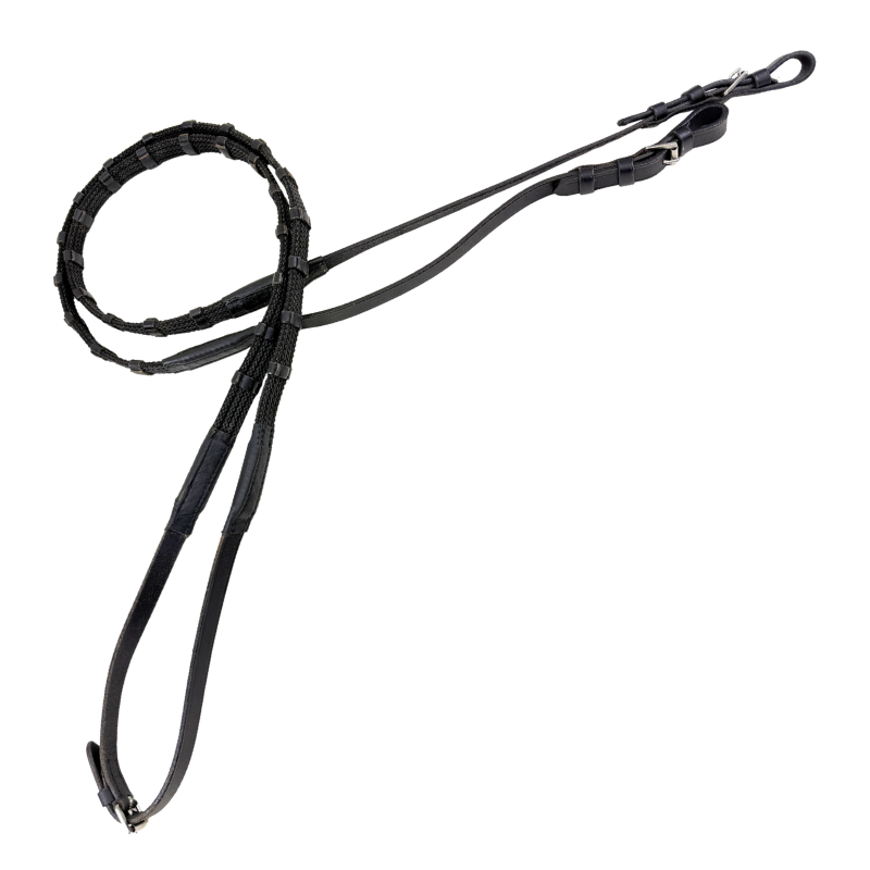 Webbed Grip Reins in Black