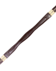 Fancy Stitched Leather Girth in Brown