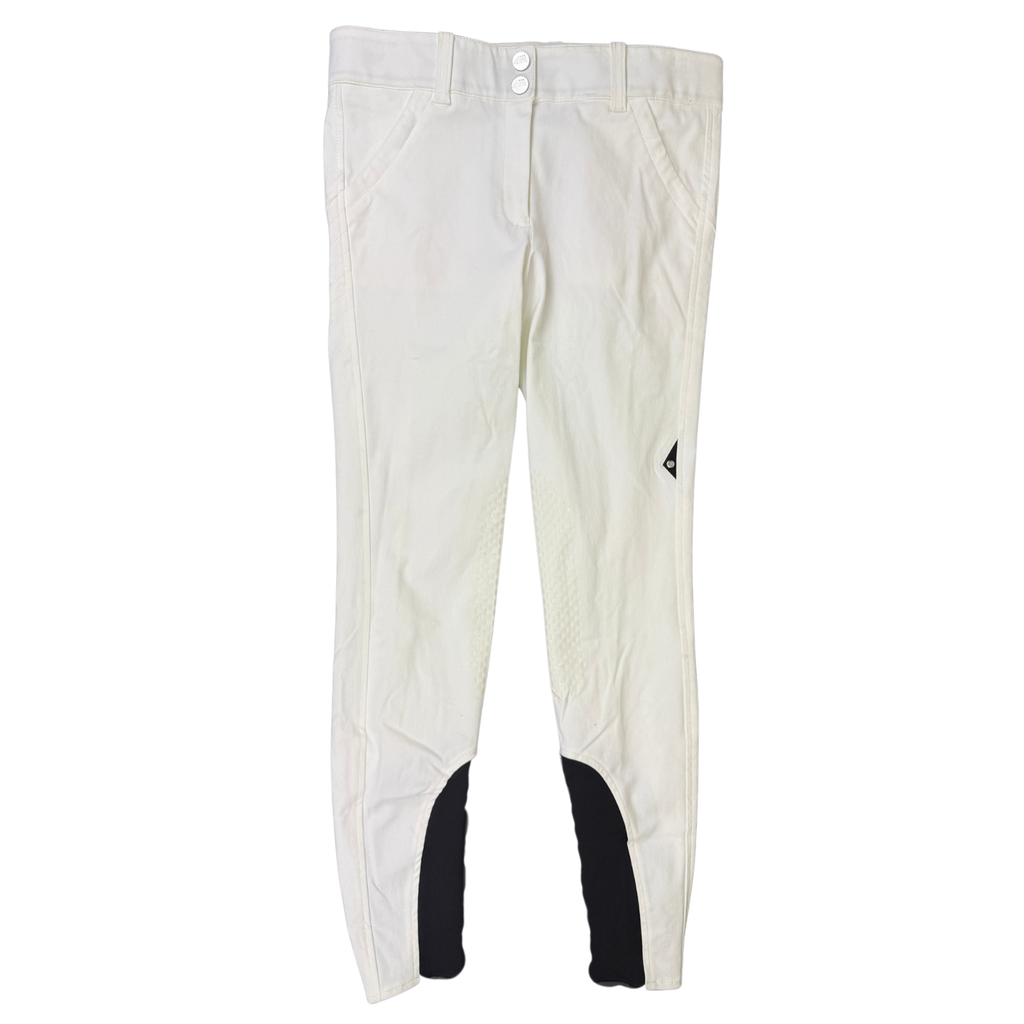 Equiline X-Shape Knee Grip Breeches in White 