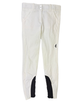 Equiline X-Shape Knee Grip Breeches in White 