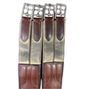 Fancy Stitched Leather Girth in Brown