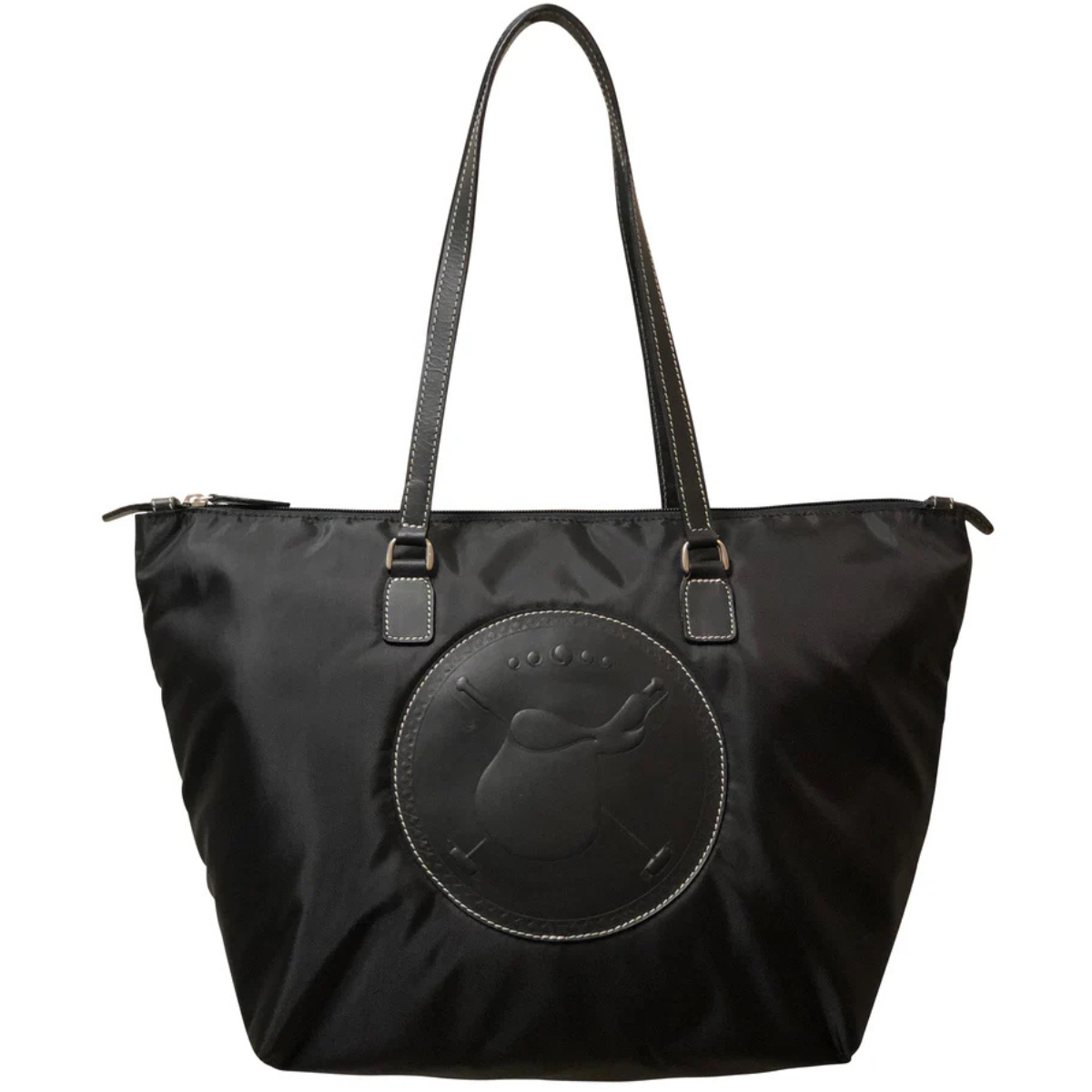 Tucker Tweed 'Devon Day' Polo Bag in Black/Black